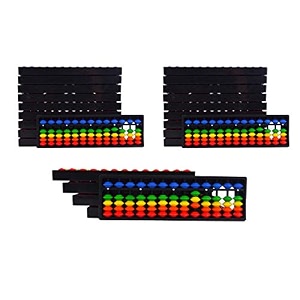spillbox abacus math learning kit for kids 13 rod multicolor pack of 25