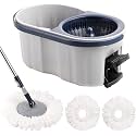 Spin Mop Bucket Set 3 Refills Best Mops for Floor Cleaning Heavy Duty Mops