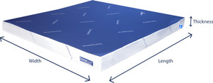 spinecure orthopedic memory foam mattress 6 inch queen high resilience hr foam mattress l x w 78 inch x 66 inch
