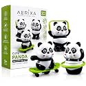 Spinning Panda Tumbler Toy with Balance Activities, Cute Kids’ Play Toy Featuring Hula Hoop, Skateboard and Jump Rope Modes for Toddlers