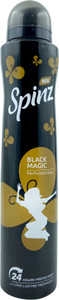 spinz black magic women perfumed deo 24 hours long lasting freshness deodorant spray - for women 200 ml