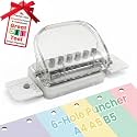 Colorful Mini Binding Machine,Portable 6-Hole Punch for Planners,DIY Paper Puncher Book Binder for A4 A5 B5,School Office Home Business,Craft,Scrapbooking,Notebook,Journaling