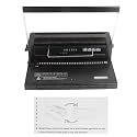 Spiral Coil Binding Machine, Wire Binder with 34 Square Holes Punching, 12 Sheets Capacity for 80g Paper, Up to 120 Sheets Binding for A4 A5 Documents, Professional Binding Tool fo