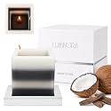 Spiral Wick Scented Soy Candle for Home Decor, Coconut Agarwood