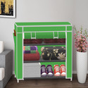 SPIRITED 1 Door 3 Layer PP Collapsible Wardrobe (Finish Color - A3 Green, DIY(Do-It-Yourself))