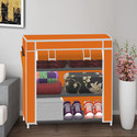 SPIRITED 1 Door 3 Layer PP Collapsible Wardrobe (Finish Color - A3 Orange, DIY(Do-It-Yourself))