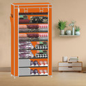 SPIRITED PP Collapsible Wardrobe (Finish Color - A8 Orange, DIY(Do-It-Yourself))