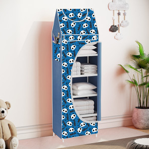 spirited baby 6 shelve unbreakable material carbon steel collapsible wardrobe finish color - before christmas cover print diydo-it-yourself