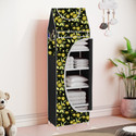 SPIRITED Baby 6 Shelve Unbreakable Material Carbon Steel Collapsible Wardrobe (Finish Color - Daisy Floral Cover Print, DIY(Do-It-Yourself))