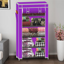 SPIRITED Unique collapsible wardrobe 5 shelf PP Collapsible Wardrobe