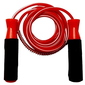 spirojumpingskipping rope with comfortable plastic foam handle with bearing for weight reducingwarm-upgymsports amp fitness color-red