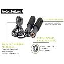 SPIROJumping/Skipping Rope with Comfortable Plastic Foam Handle with Bearing for Weight REDUCING/Warm-UP/Gym/Sports &amp; Fitness (Color-Orange)