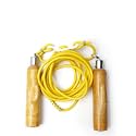 SPIRO Jumping/Skipping Rope with Comfortable Wooden Handle for Weight REDUCING/Warm-UP/Gym/Sports &amp; Fitness (Color- Yellow)