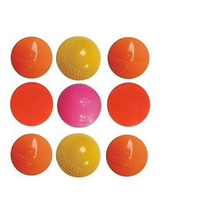 spiro soft cricket balls practice training for all age group recommended for indooroutdoor street amp beach cricket pack of nine multicolor
