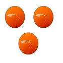 SPIRO Soft Cricket Balls Practice, Training for All Age Group, Recommended for Indoor/Outdoor Street &amp; Beach Cricket (Pack of Three) (Orange)
