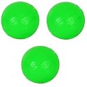 SPIRO Soft Cricket Balls Practice, Training for All Age Group, Recommended for Indoor/Outdoor Street &amp; Beach Cricket (Pack of Three) (Green)