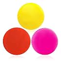 SPIRO Soft Cricket Balls Practice, Training for All Age Group, Recommended for Indoor/Outdoor Street &amp; Beach Cricket (Pack of Three) (Multicolor)