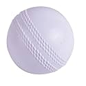 SPIRO Soft Cricket Balls Practice, Training for All Age Group, Recommended for Indoor/Outdoor Street &amp; Beach Cricket (Pack of One) (White)