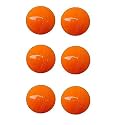 SPIRO Soft Cricket Balls Practice, Training for All Age Group, Recommended for Indoor/Outdoor Street &amp; Beach Cricket (Pack of Six) (Orange)
