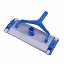 Aluminium Weighted Swimming Pool Vacuum Head on Wheels, Maintenance Cleaning kit Tool Item Suction Sweeper (13.5 inch, Blue and White)
