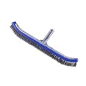 SPIRYFI Swimming Pool 18" Algae Cleaner Brush with Aluminium Handle and Stainless Steel Bristle Suit