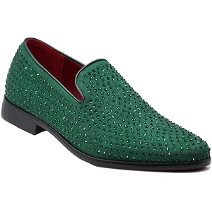 SPK26 Mens Vintage Velvet Rhinestone Designer Dress