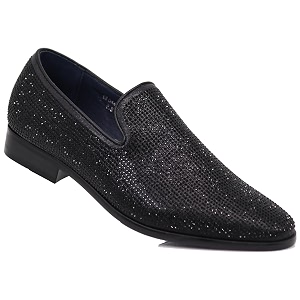 SPK26 Mens Vintage Velvet Rhinestone Designer Dress