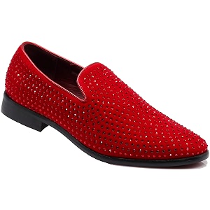 SPK26 Mens Vintage Velvet Rhinestone Designer Dress
