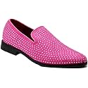 SPK26 Men's Vintage Velvet Rhinestone Designer Dress Loafers Slip On Shoes Classic Tuxedo Dress Shoes