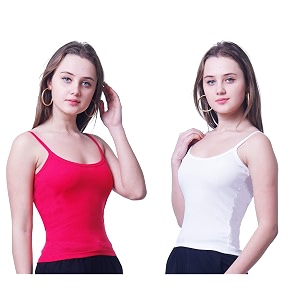 Splash Womens Camisole SlipFine Cotton Rich Spaghetti