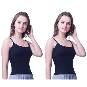 Splash Womens Camisole SlipFine Cotton Rich Spaghetti