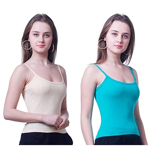 Splash Womens Camisole SlipFine Cotton Rich Spaghetti