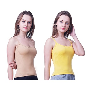Splash Womens Camisole SlipFine Cotton Rich Spaghetti