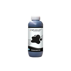 splashjet t673 compatible refill ink for epson l805 l800 l1800 l810 l850 printer - 1kg black bottle - 505272