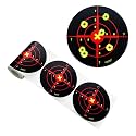 Splatter Shooting Targets 6 Inch Reactive Paper Target Stickers 100 Self Adhesive Target Roll for BB Gun, Pellet Gun, Airsoft, Rifle Indoor and Outdoor Shooting Range