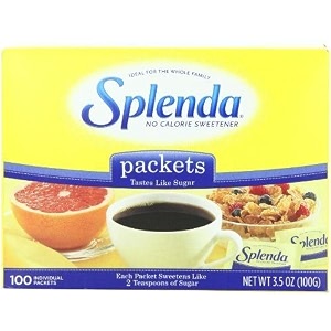 splenda no calorie sweetener 100 count packets