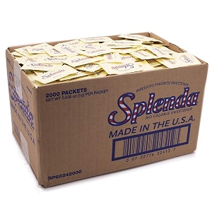 splenda no calorie sweetener single-serve packets 2000 ct 2000 g