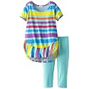 Splendid Littles Girls 2-6X Carnival Stripe Short Sleeve Set
