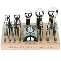 Splenor Tools Steel Dapping Block and Dapping Punch Set - for Jewelry Making - Metal Forming Die - Shaping Doming Tools