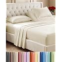 Flex Top Split Head King 4 Piece Sheet Set - Soft &amp; Breathable - Off White