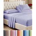 Flex Top Split Head King 4 Piece Sheet Set - Soft &amp; Breathable - Lavender