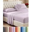 Flex Top Split Head King 4 Piece Sheet Set - Ultra-Soft - Light Lavender