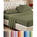 Flex Top Split Head King 4 Piece Sheet Set - Soft &amp; Breathable - Sage Green