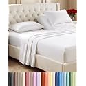 Flex Top Split Head King 4 Piece Sheet Set - Ultra-Soft, Breathable - White