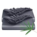 2 Pack Bamboo Viscose Fitted Sheet Twin XL Size Only, 400 Thread Count