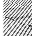 Striped Split King Sheets Set, 5 Pieces, 16" Deep Pocket - Railroad Stripe