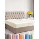 Split King Fitted Sheet - Single Fitted Sheet Only - Cooling - Off White