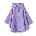 Kids Rain Poncho Hooded Waterproof Raincoat for Boys Girls