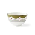 Spode Kit Kemp 6" Geo Bowl | Geometric Abstract Design | Porcelain | Dishwasher and Microwave Safe | Ideal for Pasta, Cereal, Soup, and Rice | Home & Gathering Use