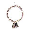Medium Bird Rope Perch Circle Swing Toy Multicolor 8 Inch